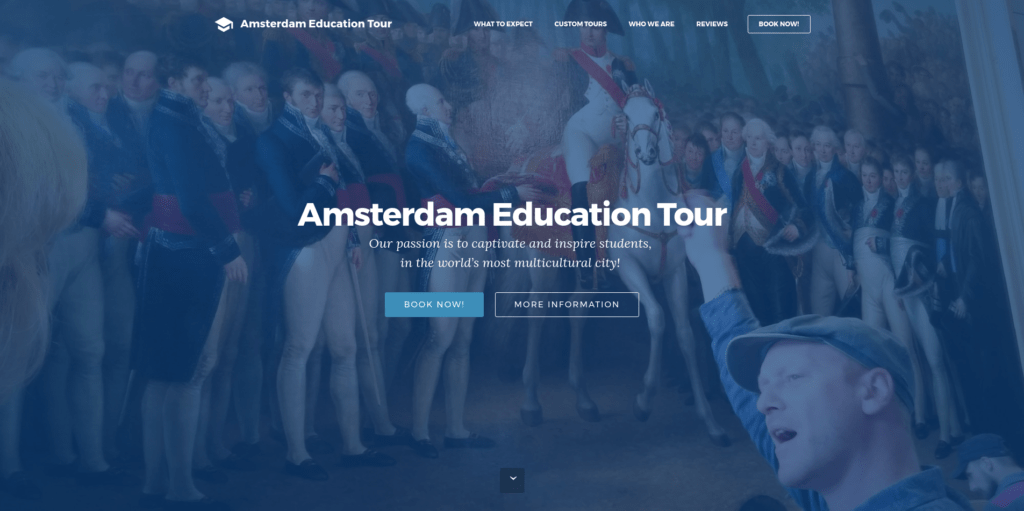 Screenshot Amsterdam Education Tour - start