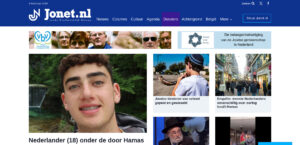 Screenshot startpagina Jonet.nl.