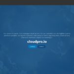 Screenshot Cloudpro.io EN - Home.