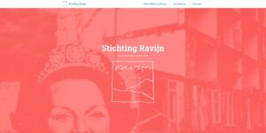 Screenshot startpagina Stichting Ravijn.
